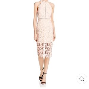 Bardot Gemma Sleeveless Halter Lace Dress